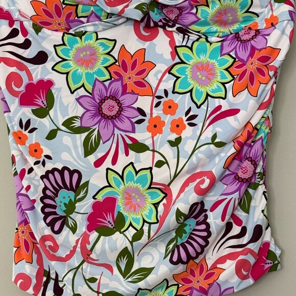 💖Host Pick💖Anne Cole 2 Piece Tankini Underwire Adjustable Straps Floral Sz 16 - Picture 5 of 14